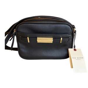 Ted Baker Black Leather Camera Bag Crossbody Bag